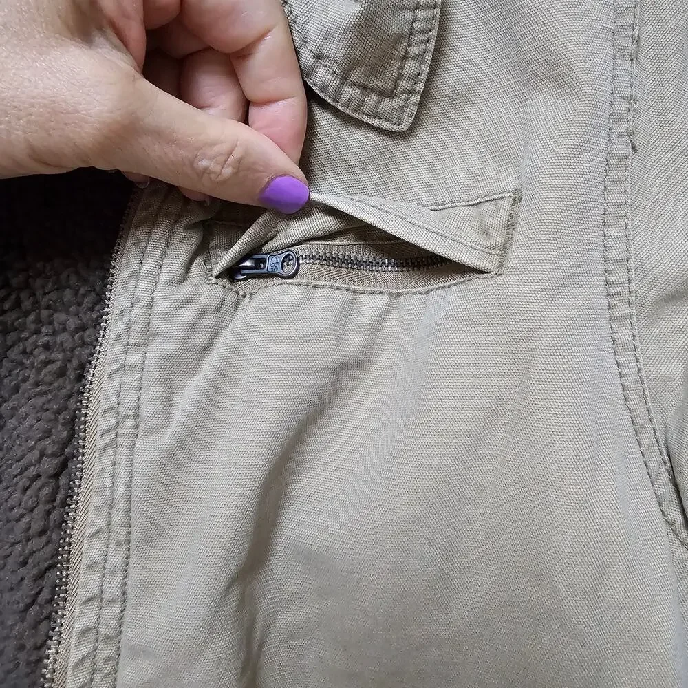 Kids The Childrens Place Sherpa Lined Work Jacket Size 7/8
